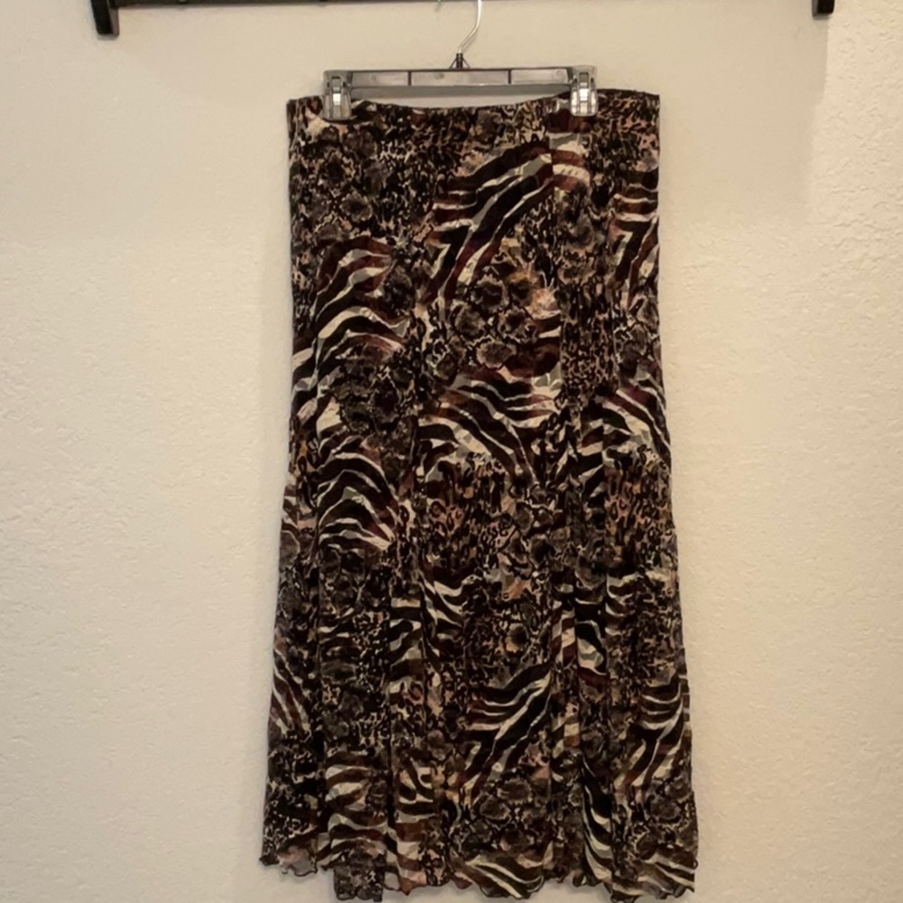 Chico’s Animal Print Maxi Skirt